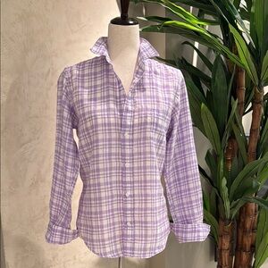 Frank & Eileen Linen Plaid Shirt